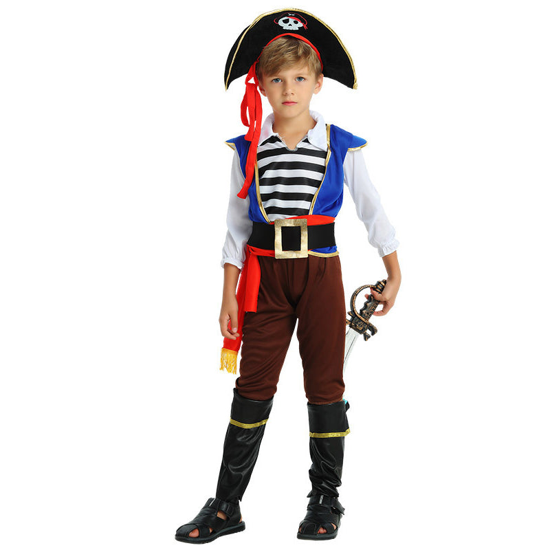 Disfraz Carnaval Halloween Disfraz Pirata Niño Morph – Rojo Con